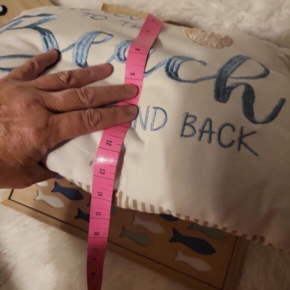 Bundle of brand new light up signs and 2 pictures and a candle, and a pillow - Picture 11 of 16